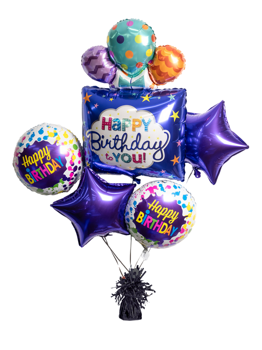 5pc Birthday Balloon Bouquet