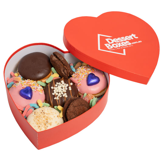 Donut and Brookie Heart Box