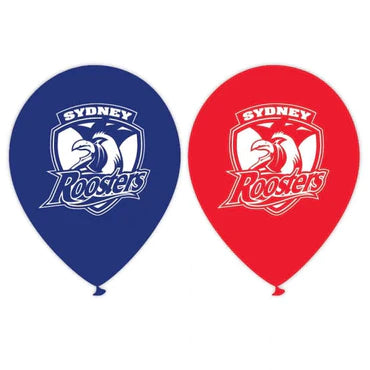 2X NRL Roosters Balloons