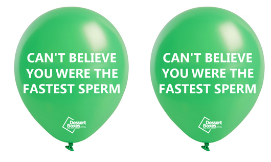 2 x Fastest Sperm Balloon - SYDNEY & GONG ONLY