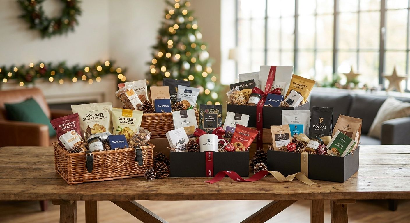 Corporate gift hampers for staff Christmas parties
