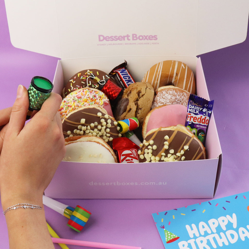 Birthday Donuts 8 Pack + Free Birthday Card