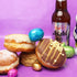 Filled Donuts with Easter Chocolate Eggs 