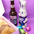 Easter Chocolate Bunny with Beer and Donuts