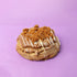 Biscoff Cookie with white drizzle and crumbly topping