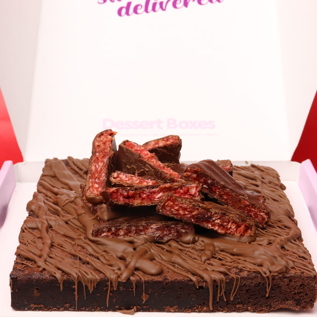 Cherry Ripe Chocolate Brownie