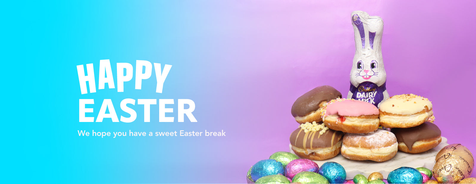 Happy Easter Dessert Banner