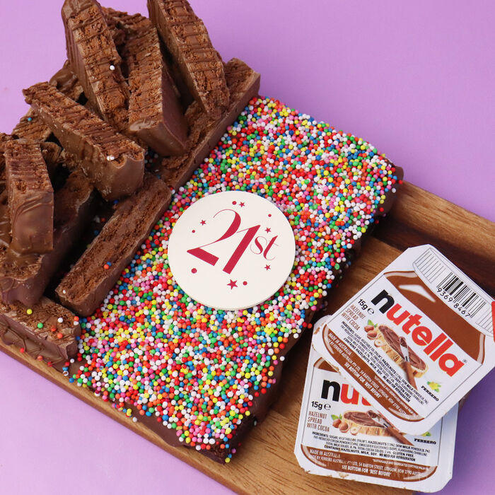 21st Birthday Tim Tam and Sprinkle Brownie 