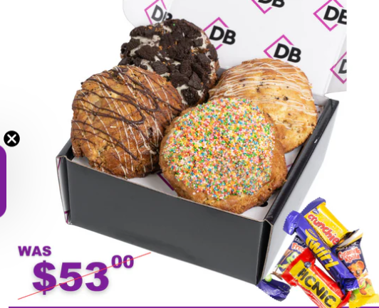 4 New York Style Cookies + 5 FREE Funsize Chocolates (Aus Wide)