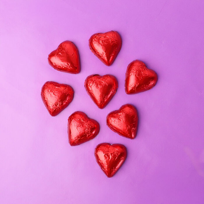 8 x Chocolatier Red Hearts