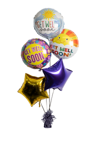 5pc Get Well Soon Balloon Bouquet Add on