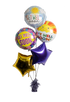 5pc Get Well Soon Balloon Bouquet Add on