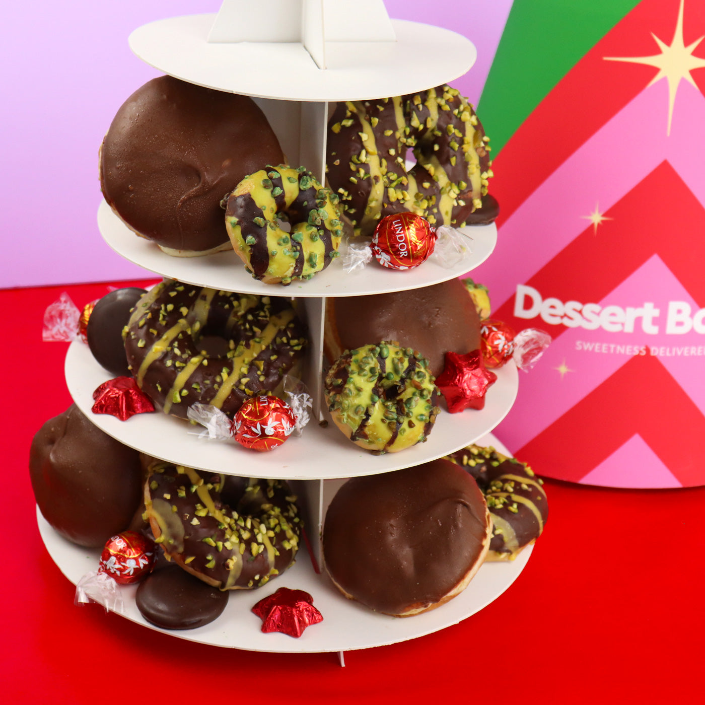 Dubai Chocolate Christmas Tower