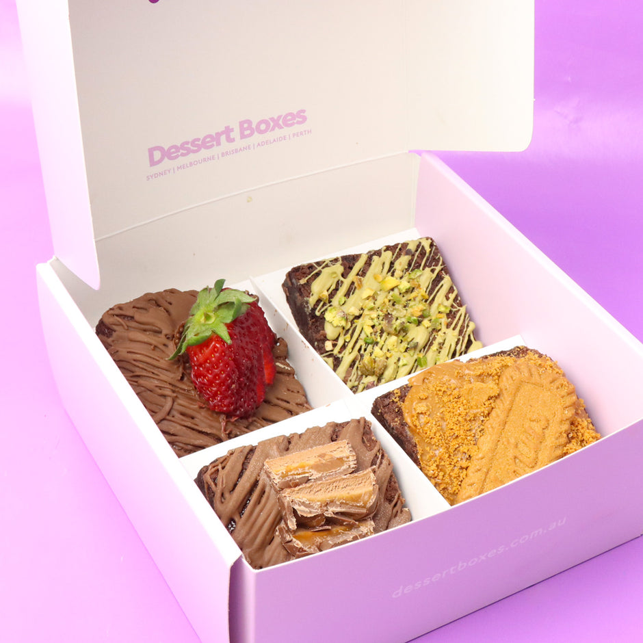 Chocolate Brownie Gift Boxes Fast Delivery Australia Wide | Dessert Boxes