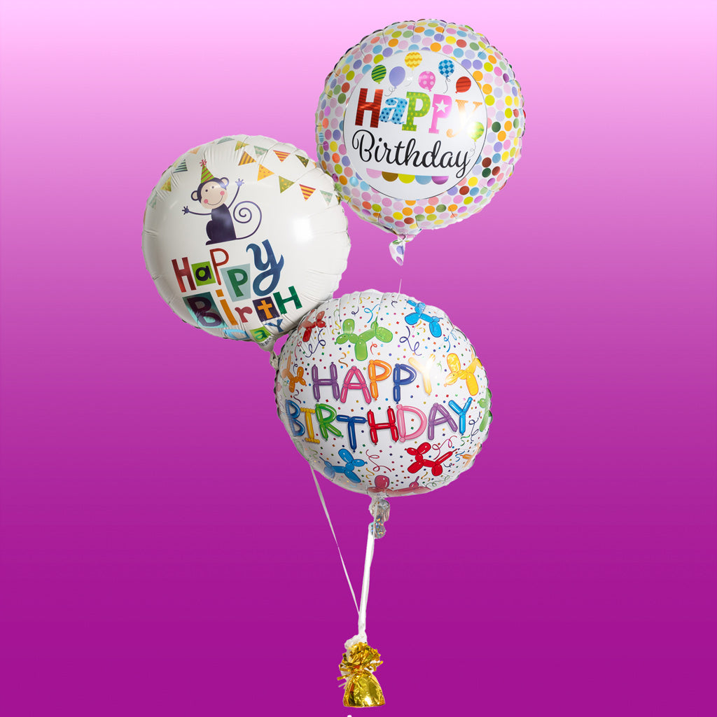 3pc Birthday Balloon Bouquet