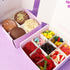 Assorted candies and filled chocolate donuts