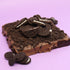 Chocolate brownie with Oreo cookies