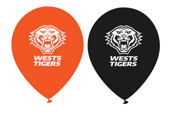 2X NRL Tigers Balloons