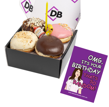 Birthday Donut O.G 4 Pack + Free Birthday So Random Card