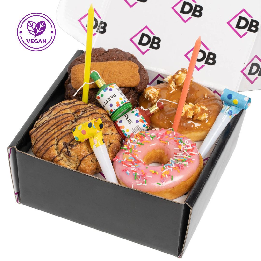 Vegan Donut & Cookies Birthday Box - Sydney and the Gong Only