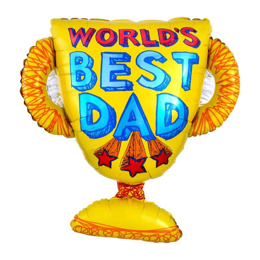 Giant 65cm World's Best Dad Balloon - SYDNEY & GONG ONLY