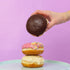 Box of chocolate donuts