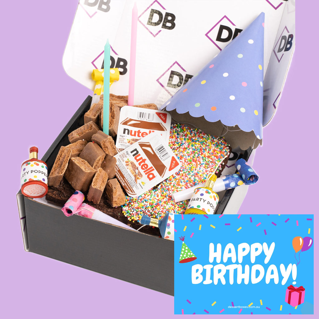 Brownie Party Box + FREE Happy Birthday Card