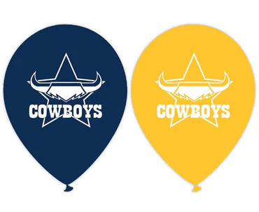 2X NRL Cowboys Balloons