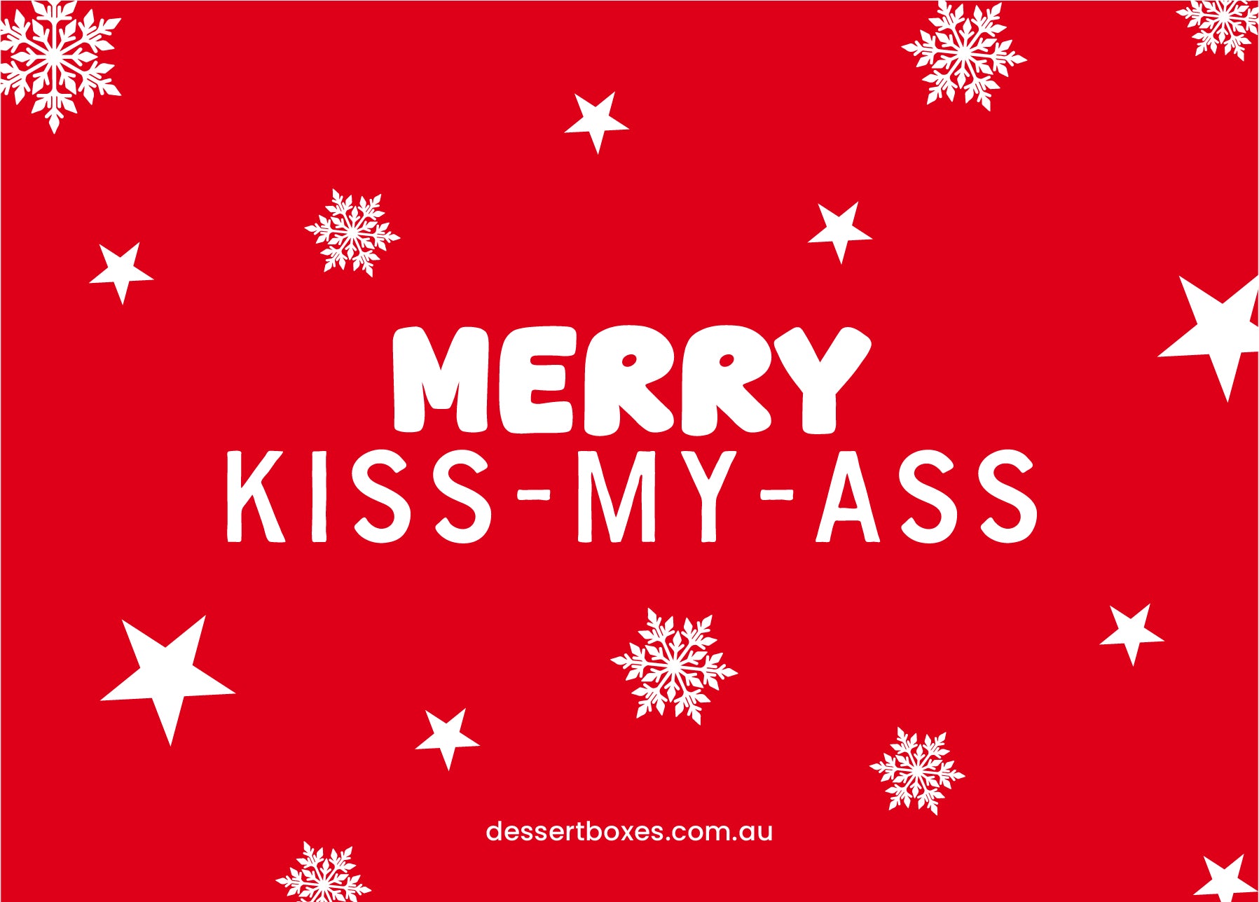 Merry Kiss My Ass Card