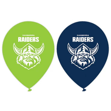 2X NRL Raiders Balloons