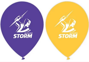 2X NRL Storms Balloons
