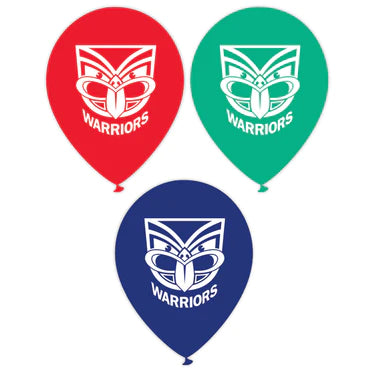 2X NRL Warriors Balloons