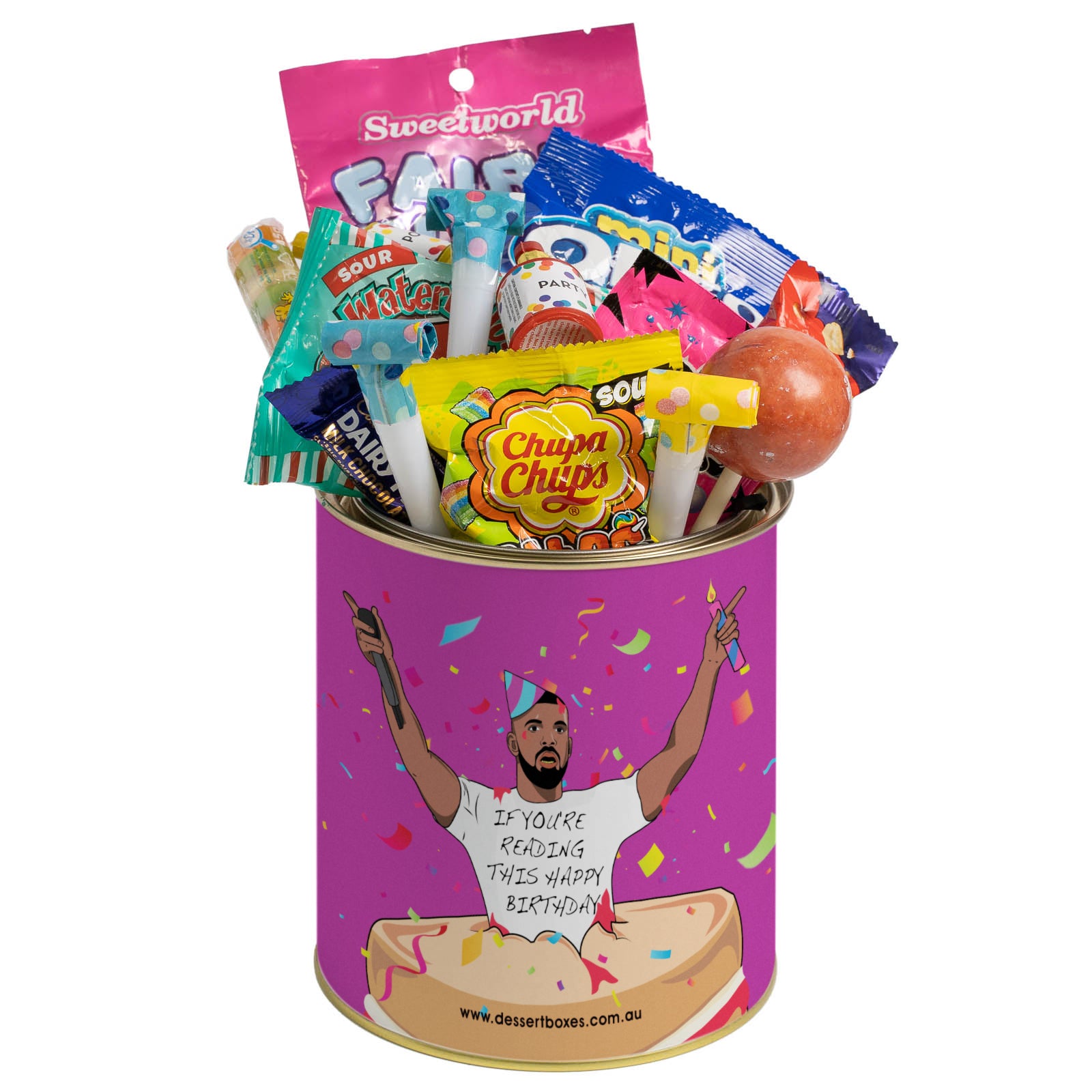 Drake Birthday Candy Tin - Sydney and Wollongong Only