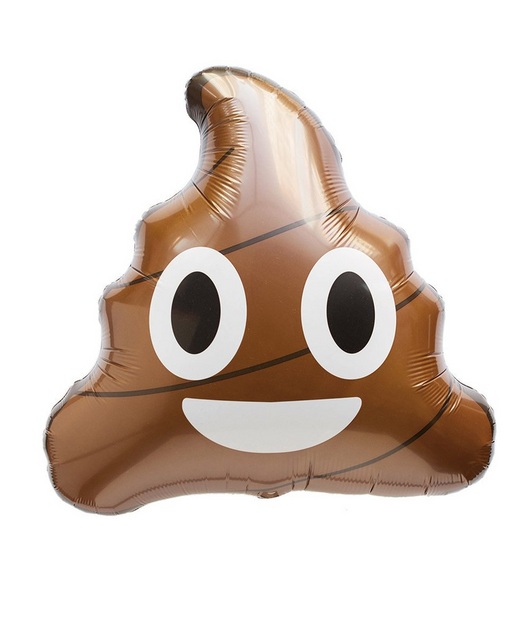 Poo Emoji Balloon - SYDNEY & GONG ONLY (1431478239329)